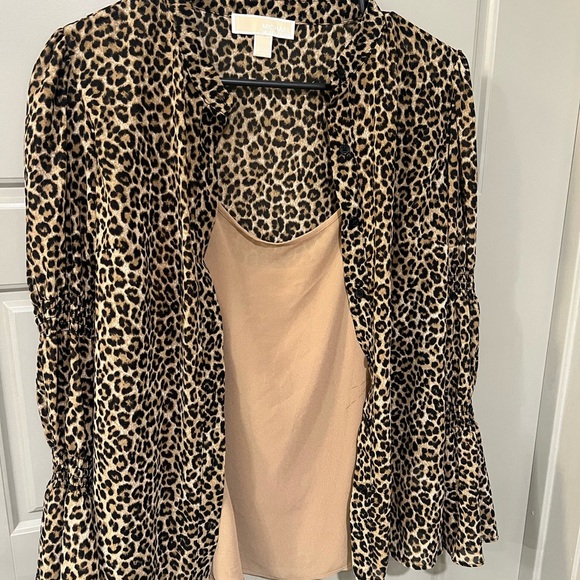 Michael Kors Leopard Print Top - Picture 2 of 6